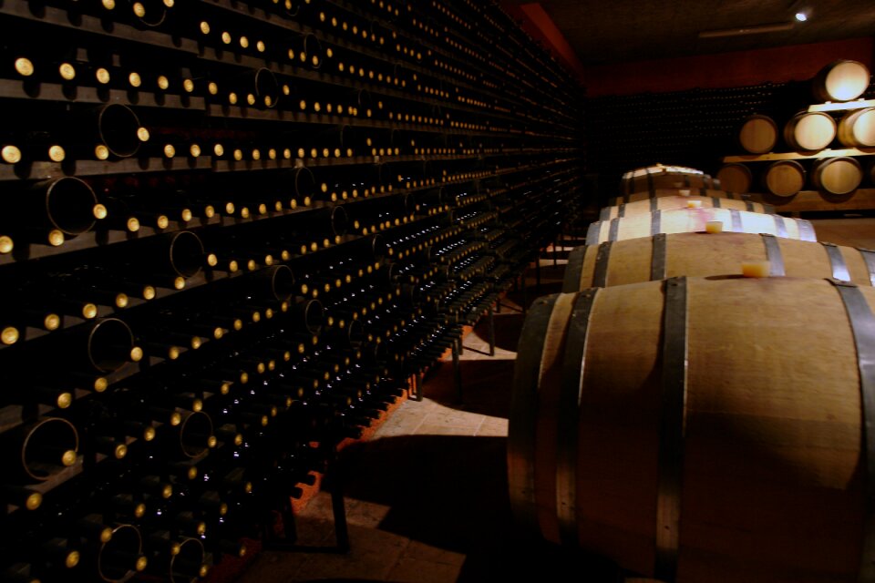 Winery bottle glass