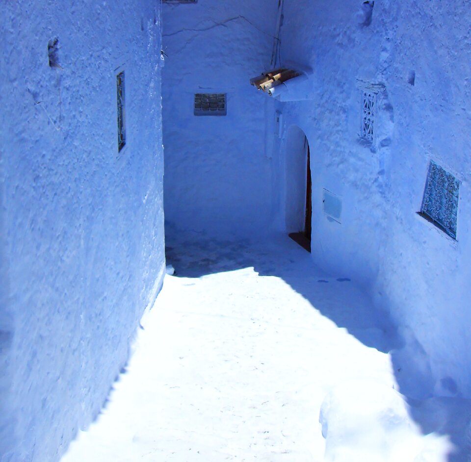 Alley blue village