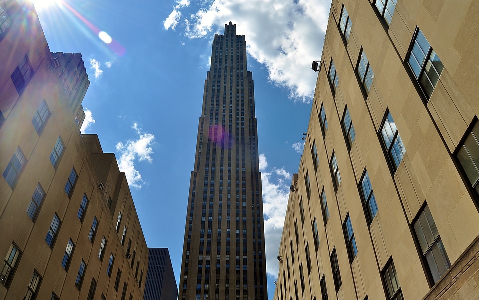 Architecture downtown skyscraper