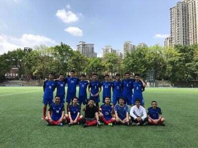 University student football playground