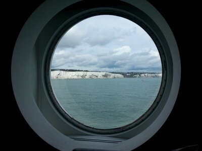 Sea cliff blue photo