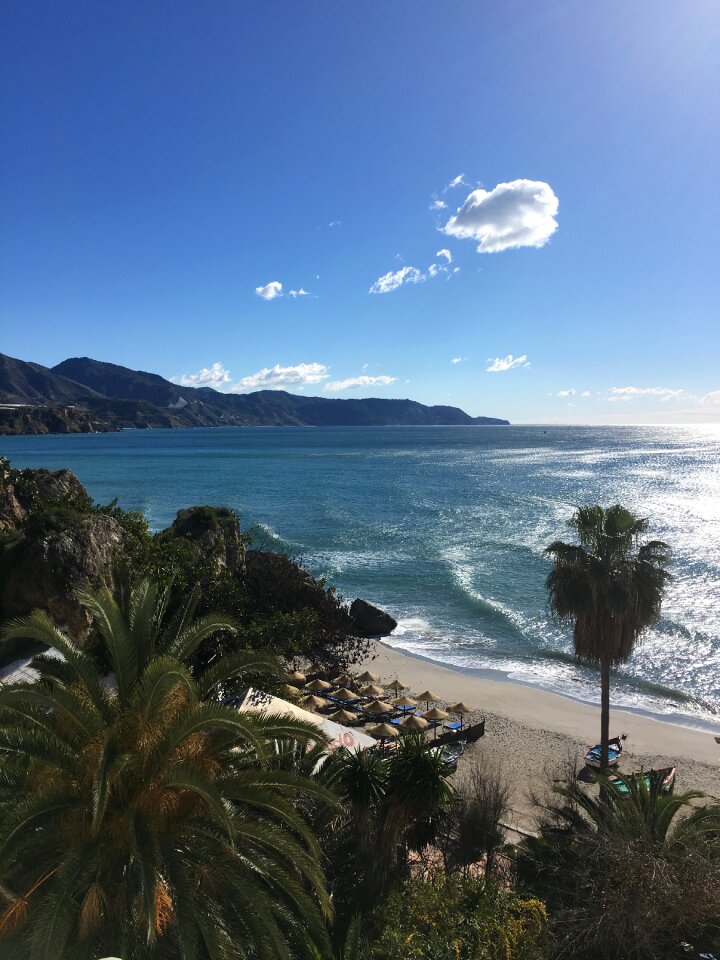 Malaga summer beach sea