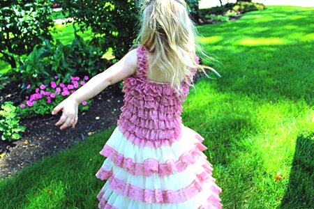 Twirl young child photo