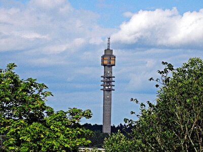The kaknäs tower the radio tower cloudy sky photo