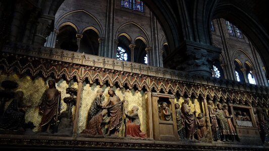 Notre dame de paris church paris photo