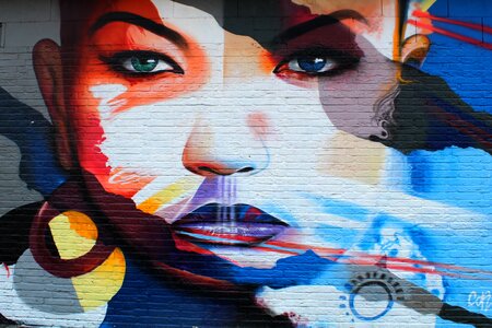 Artwork street art face photo