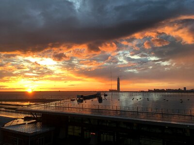 Sky dramatic sunset photo