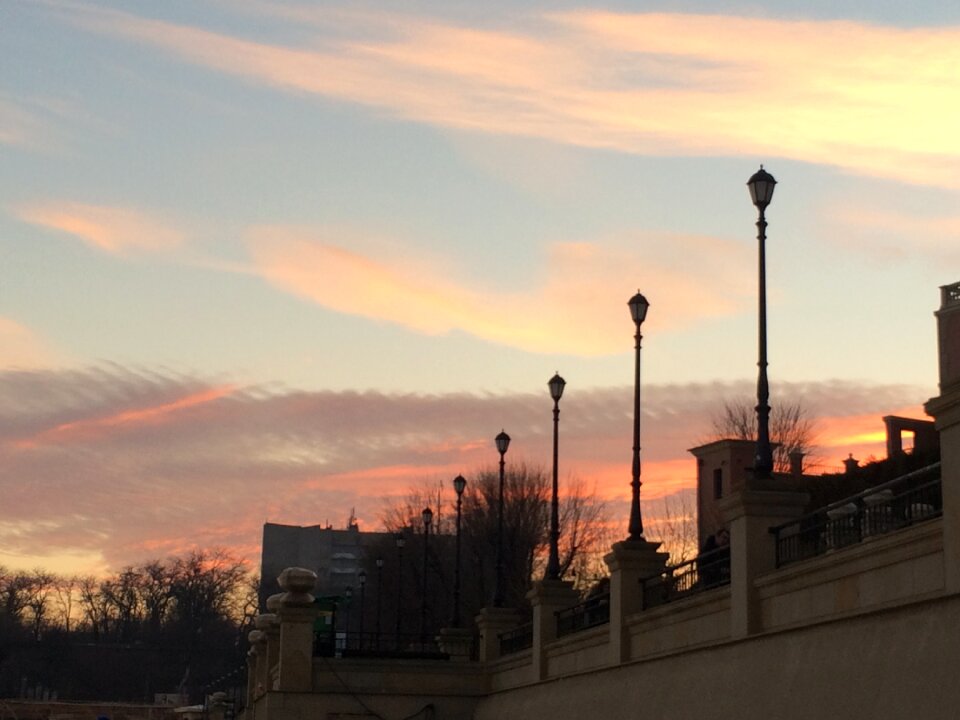Sunset sky evening clouds