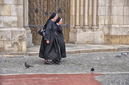 Poland tourism nun photo