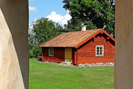 Old cottage countryside sweden photo