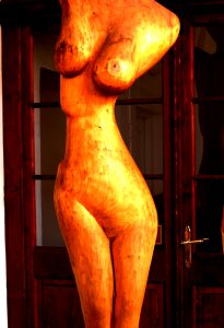 Torso statue wood photo