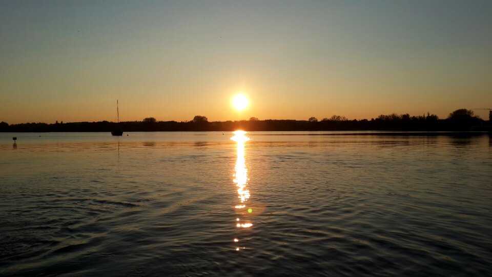 Boat ammersee bayern mood photo