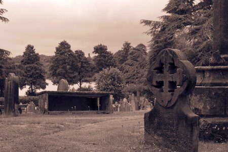 Cemetery burial grave yard photo