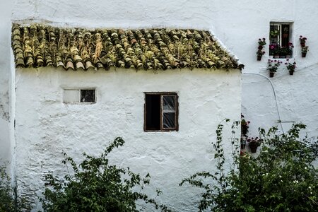 Roof white wall window