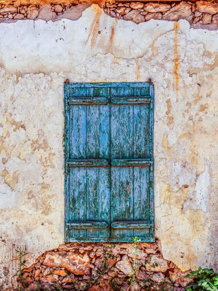 Weathered wall damaged