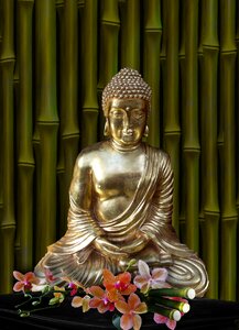 Isolated statue rest