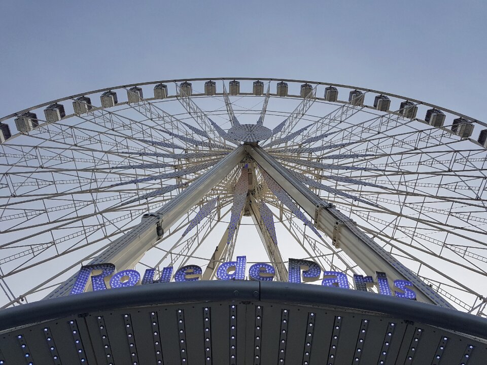 Paris fun blue sky