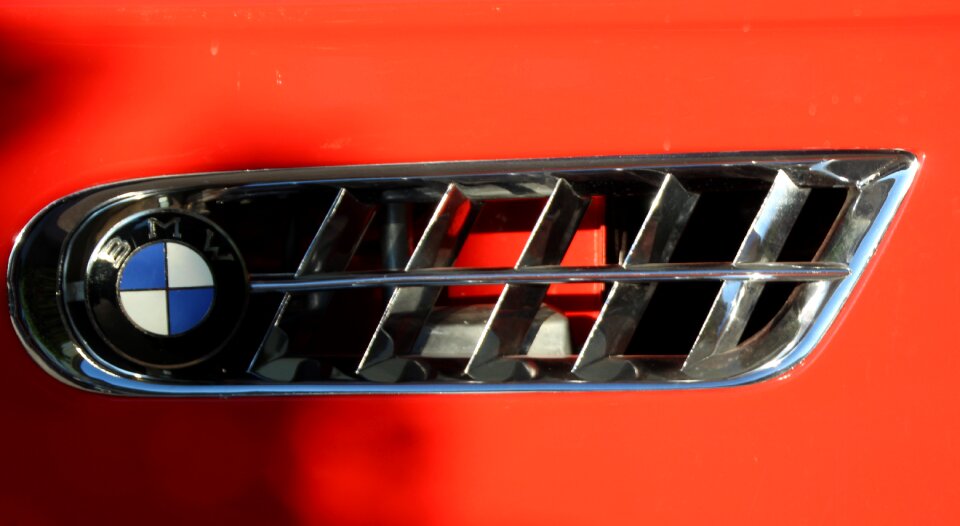Two seater roadster air vents bmw logo