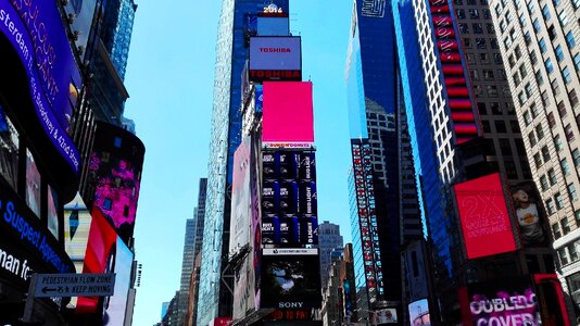 Time square summer light