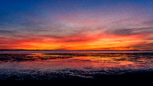 Arcachon basin sunset audenge photo