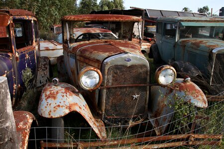 Vintage antique old cars