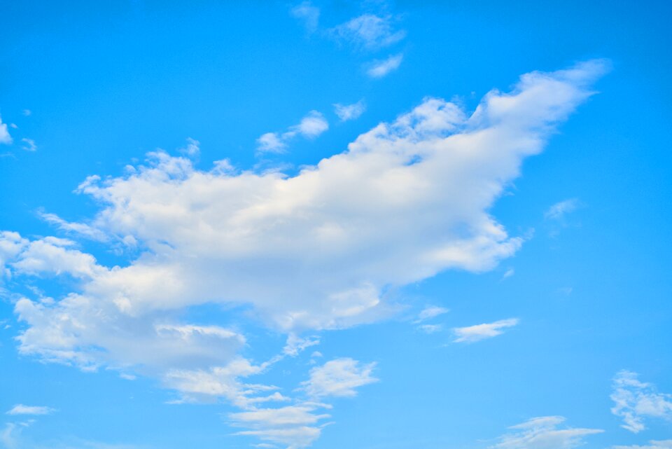 White white clouds landscape