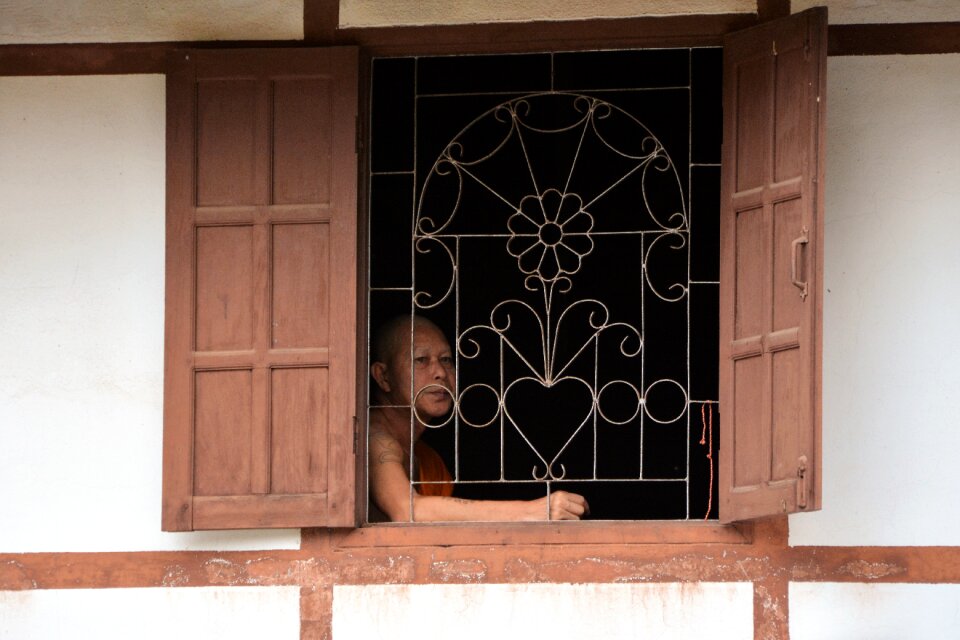 Laos vientiane monk