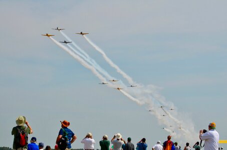 Aviation aircraft blue smoke