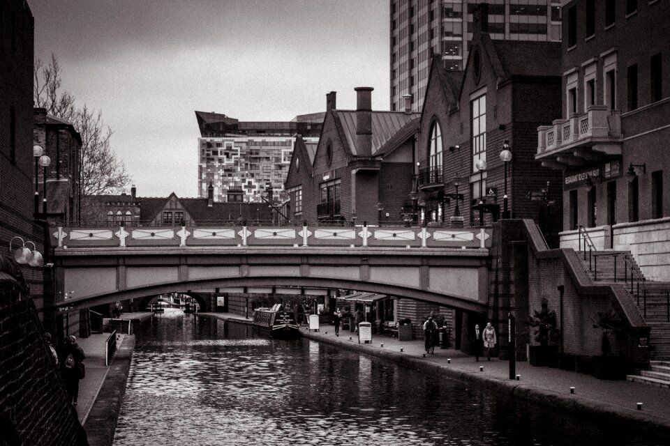 Channel bridge black and white