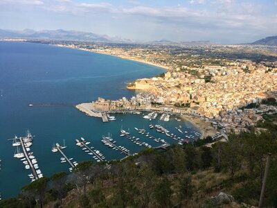 Landscape castellammare del golfo sicily