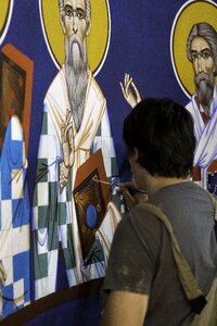 Icon painting artist