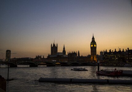 Sunset landmark parliament photo