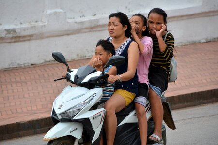 Laos luang prabang scooter