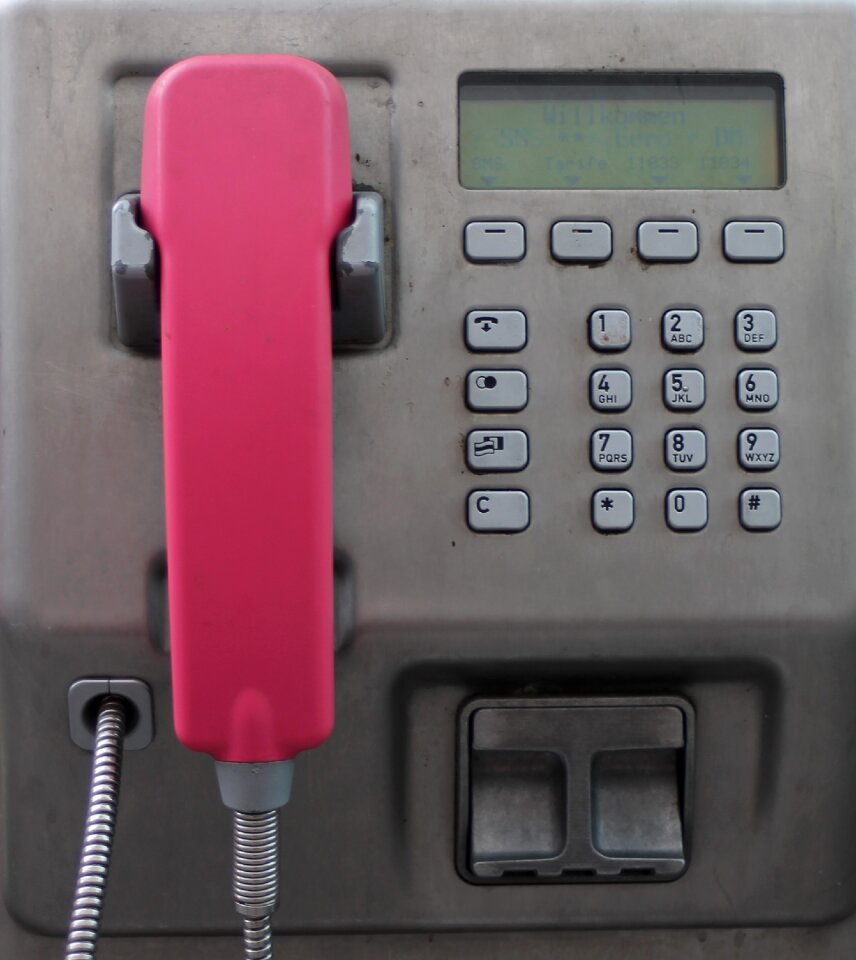 Telephone phone booth old