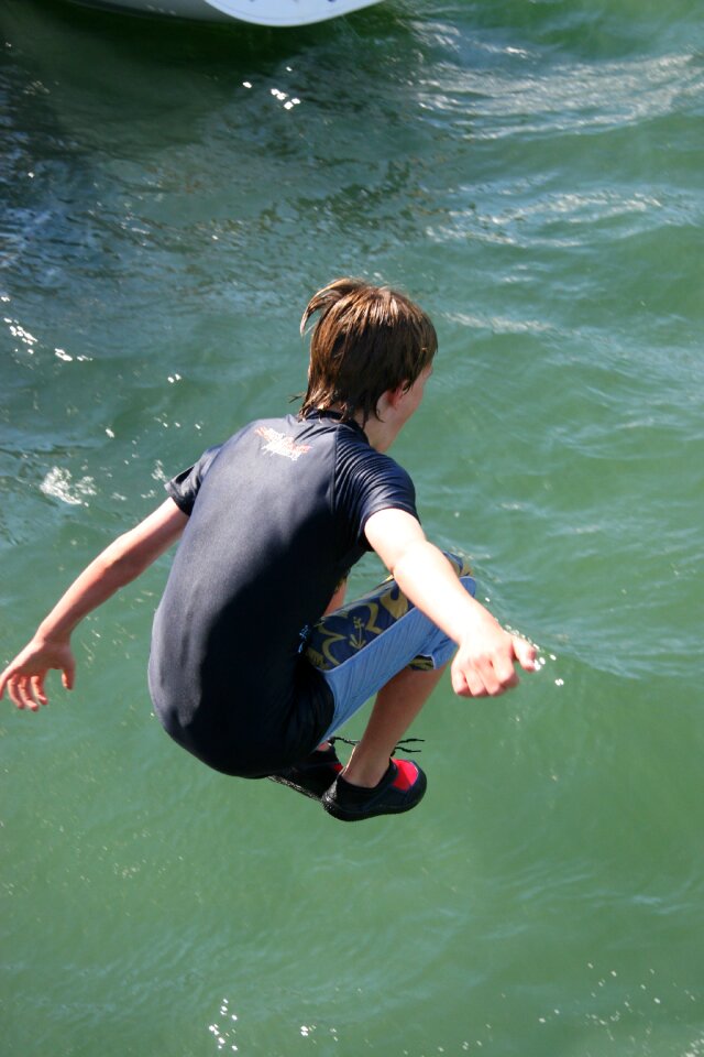 Fun swimming