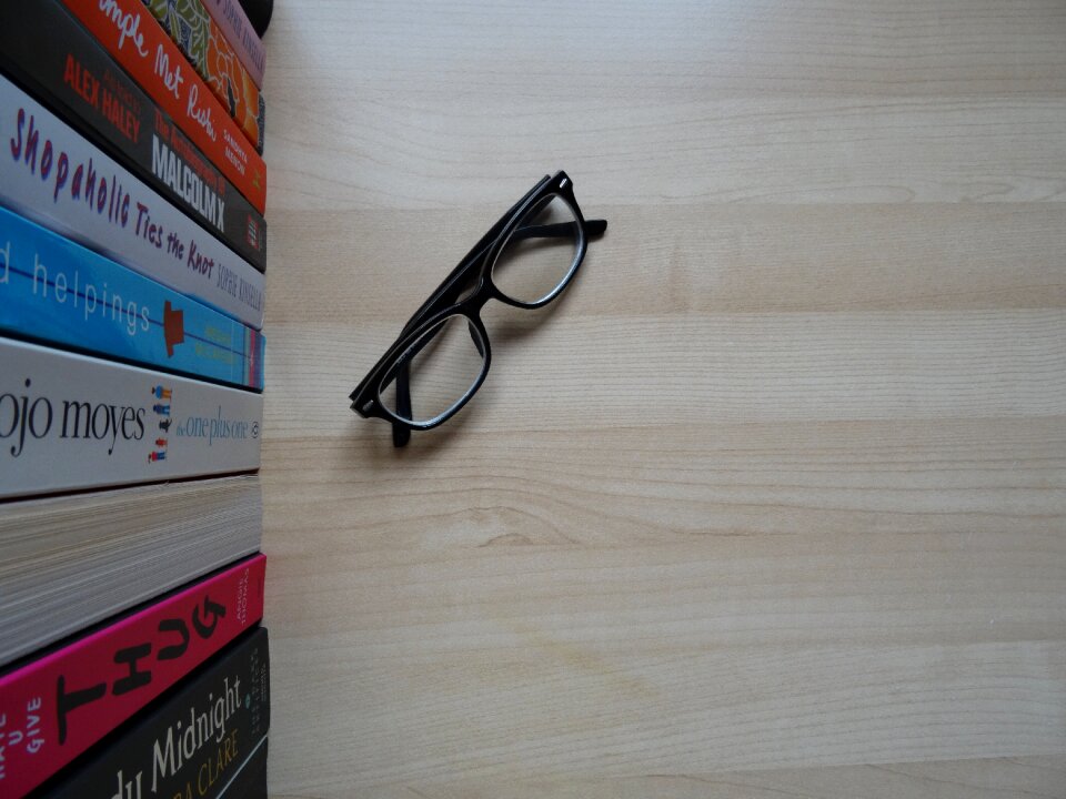 Wood background spectacles