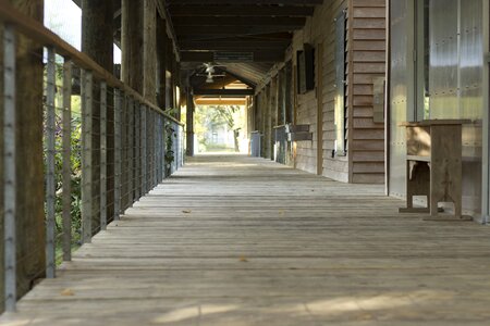 Wood walkway