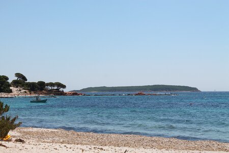 Corsican beach water photo