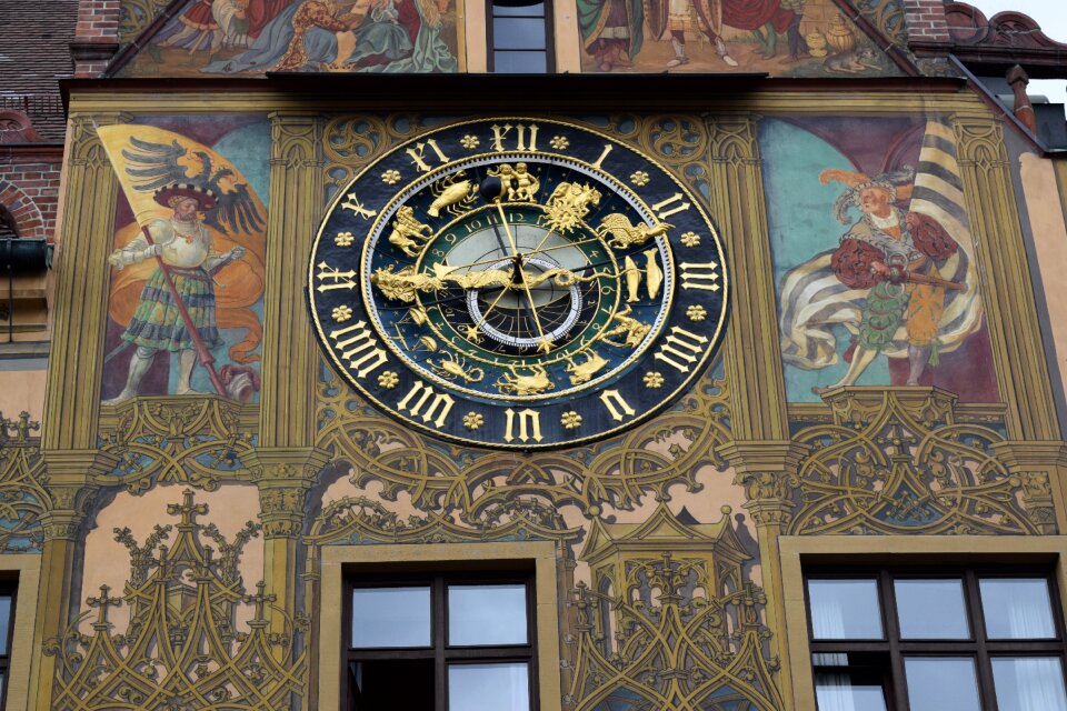Clock decoration mural