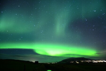 Green borealis northern photo