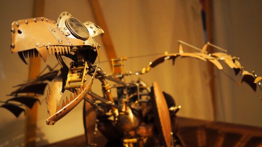 Model dragon steampunk