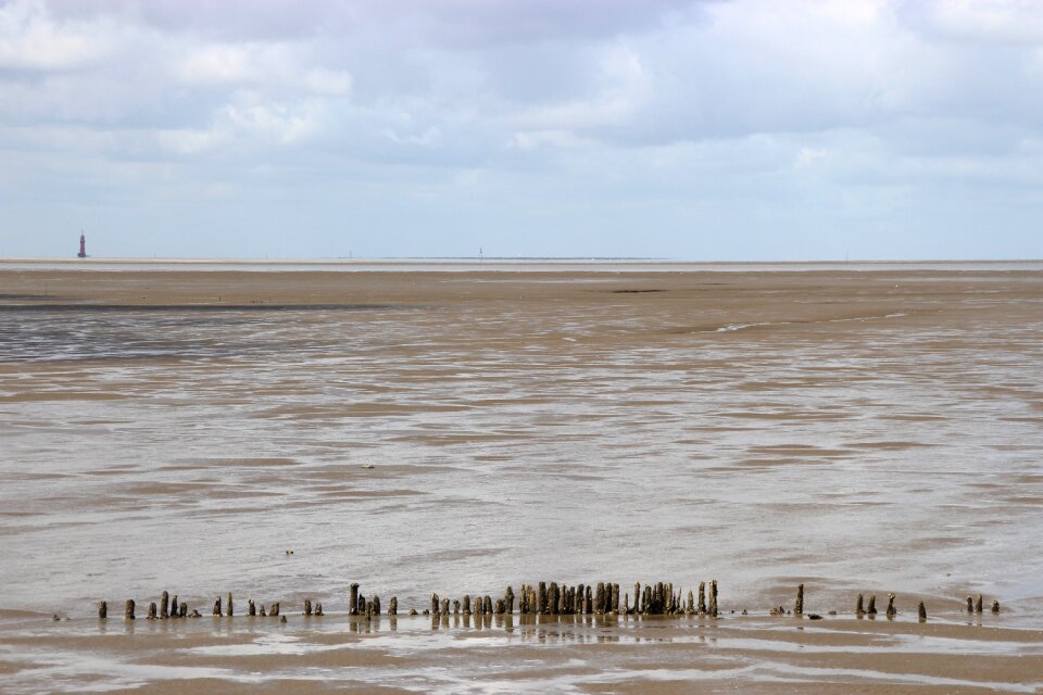 North sea wadden sea ebb