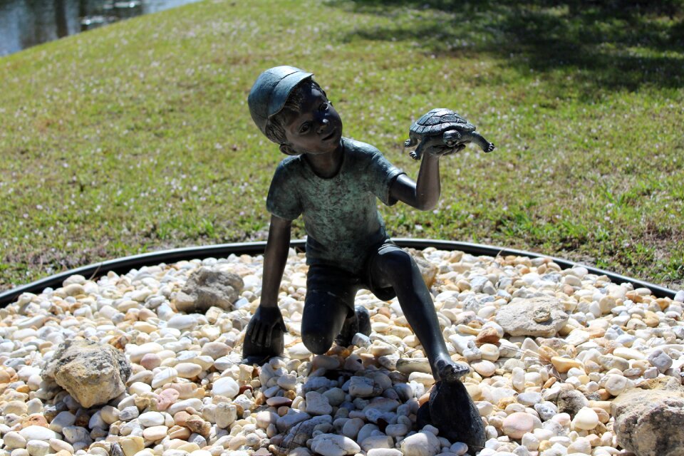 Child sculpture outdoor