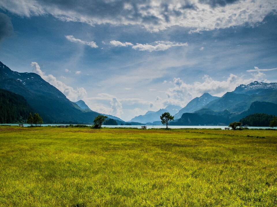 Alpine bergsee blue