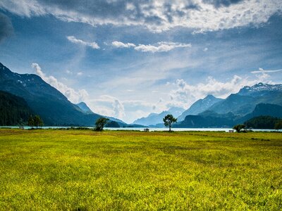 Alpine bergsee blue