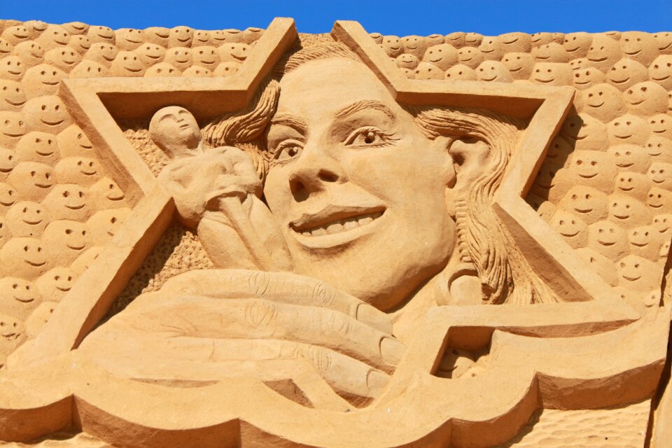 Festival sand sculpture art