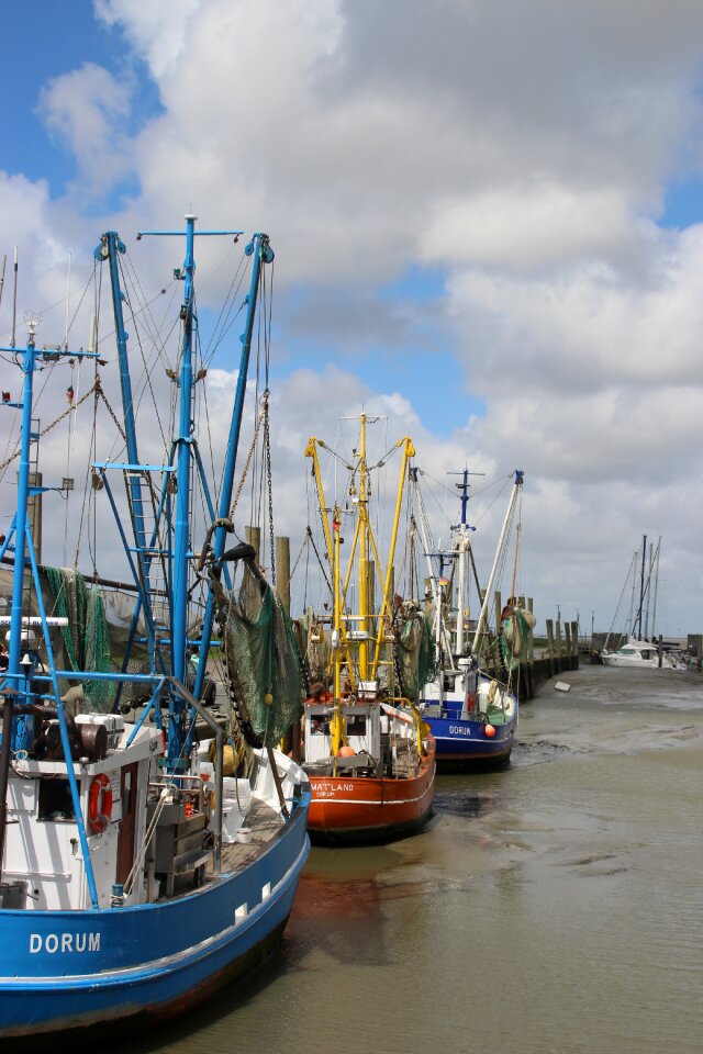 Fishing port north sea northern germany