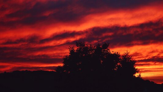 Nature evening clouds