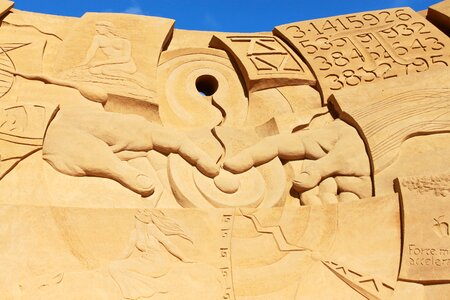 Festival sand sculpture art photo