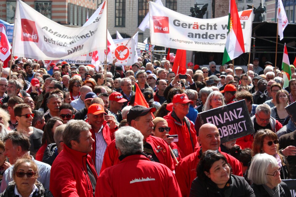 May day celebrations munich crowd photo